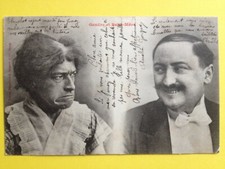 cpa 1900 BERGERET & Cie NANCY Schwiegersohn und schöne Mutter mit Emilienne CHENEVARD Haare