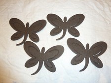 Tischdekoration, Filz Schmetterlinge, Filz Deko,Serviettenhalter, 4er Set, Neu