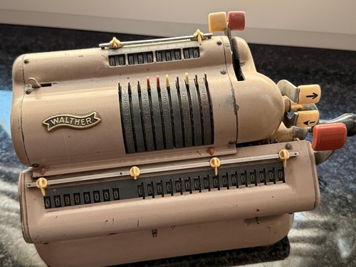 Rechenmaschine walther modell - rechenmaschine,