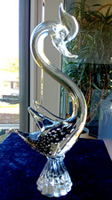 Große Glas Skulptur - Schwan