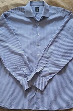 Van Laack Hemd Herren MIVARA KW 45 / XXL weiß blau gestreift