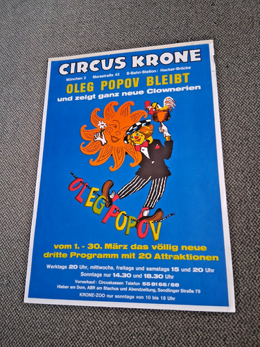 1980 märz plakat - 48x34, circus
