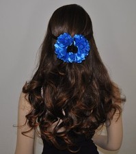 Haarklammer Blume Satin Zopfhalter Haarschmuck Haarclip Haarspange bunte Farben