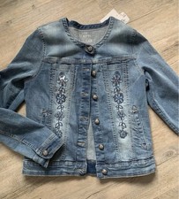 Damen Jeansjacke mit Stickerei