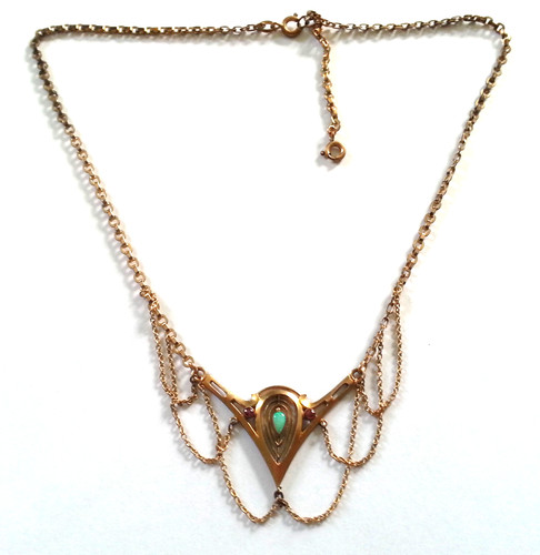 Antike jugendstil kette - antike,