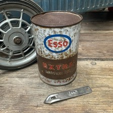 Esso Extra Standard Motor Oil 1 Liter Öldose ungeöffnet mit original Esso Öffner