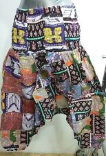 Patchwork Goa Hose mit gesmoktem Gummibund von Contro Corrente STO37