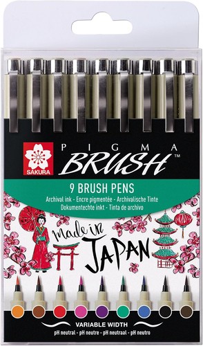 Sakura pigma brush - brush, pen