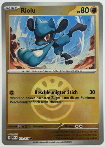 Riolu 112 217 pokeball reverse - riolu, 112/217