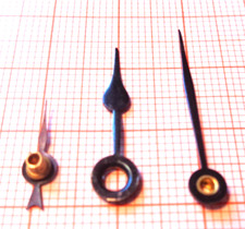 Ältere neuwertige Zeiger für große Taschenuhr kleine Wecker Birne schwarz B