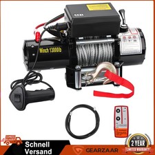 Elektrische Seilwinde 12V 13000LBS 5909KG Offroadwinde Motorwinde Stahlseil Funk