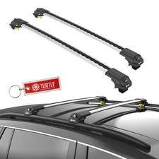 Silber Alu Relingträger Dachträger für NISSAN X-Trail 3 III T32 14-22 - TURTLE