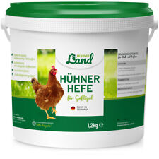 HÜHNER Land Hühnerhefe, Bierhefe für Hühner 1,2kg, Futterergänzung Hühnerfutter