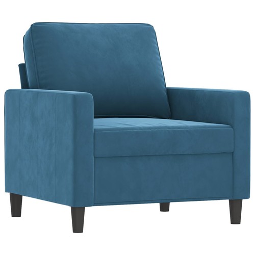 Samt sofa sitzer couch - 1-2-3,