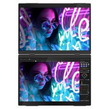  16 Zoll Dual Tragbarer Monitore 2K Touchscreen QHD Display Screen mit Touch Pen