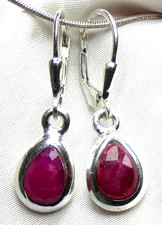 ❤️ Rubin Ohrringe