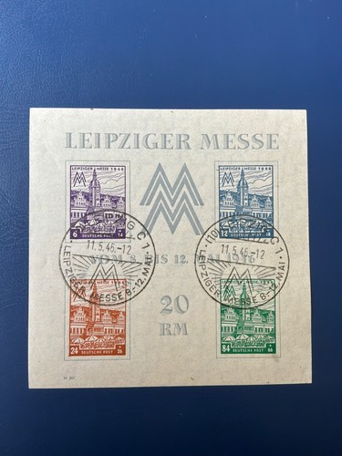 Sbz 1946 block - block, „leipziger