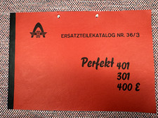 Hanomag Ersatzteilekatalog Nr. 36/3 Traktor Perfekt 401, 301, 400 E