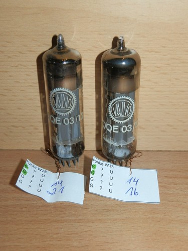 Valvo qqe03 röhre funke - röhre,