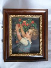 Historismus Rahmen Holz furniert Goldleiste Roccaien Muscheln Bandelwerk