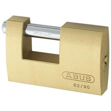 ABUS 82 Serie Messing Schiebebügel Rolladen Vorhängeschloss - 90 mm KA (8523) 82/90 Boxe