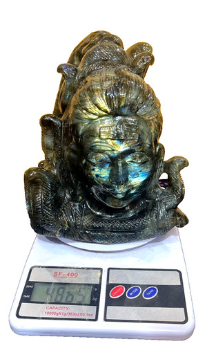 Lord shiva statue labradorit - lord,