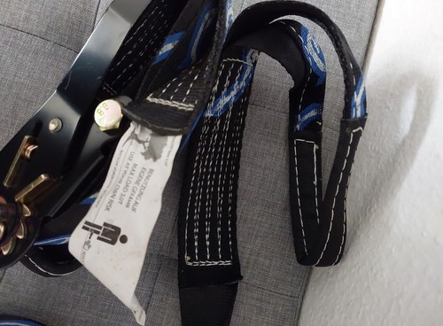 Slackline blau schwarz - blau/schwarz, mit