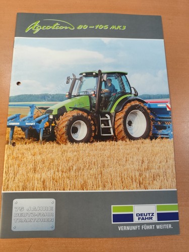 Prospekt deutz fahr - prospekt, agrotron