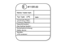 R115 einbauplakette - r115,