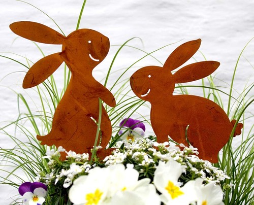 2er set hase garten - set,