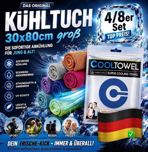 Kühlendes handtuch kühltuch - kühlendes,