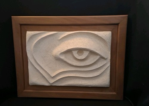 Bild wandbild ton - bild, tonskulptur