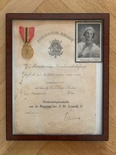 Orden / Urkunde Belgien