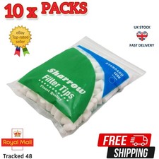 Sharrow Standard Filter Tips 8,0 mm feinste Qualität 10 Packungen 2000 Filter Tips