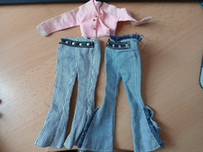 "Barbie" Kleidung -2 Schlaghosen und Bluse  Vintage