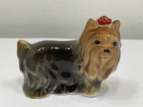 Porzellan figur hund yorkshire - figur,