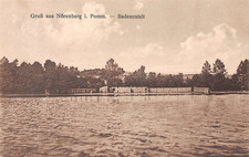 791323) AK Badeanstalt Nörenberg in Pommern Krs. Stargard gel. um 1940