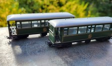 original Egger Bahn H0e 2 Stück OEG-Personenwagen sehr guter Zustand !