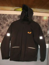 Jack Wolfskin Kids Unisex, Gr. 152, Jacke mit Teddyfutter, Texapore 4x4, schwarz