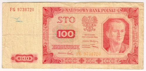 1948 polen 100 zlotych - 1948,