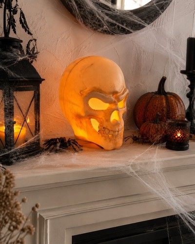 Led totenkopf mit timer - led-totenkopf,