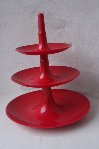Koziol stöckige etagere - 3, etagere,rot