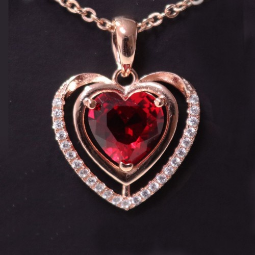 Damen karat herz simulierte - 3,