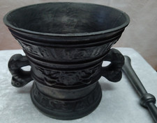 Mörser mit Stössel Rein Zinn