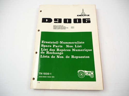Original deutz d9006 schlepper - original,