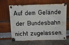 Altes Blechschild,Auf Dem