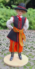 Trachten Puppe aus Polen - 14 cm - alte Handarbeit - Rarität Souvenir Sammler