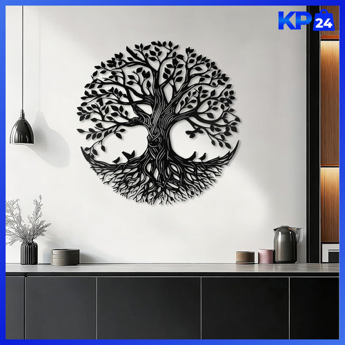 Wandkunst lebensbaum metall - wandkunst,