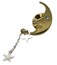 Vintage Halbmond Pin