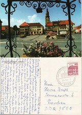 Ansichtskarte Bad Königshofen im Grabfeld Marktplatz 1987